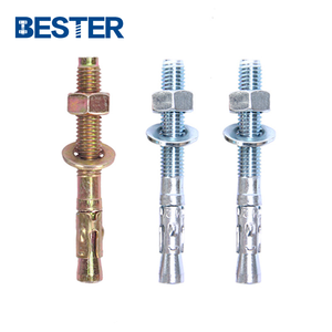 M10 M12 Acier galvanisé zingué Métal Béton à travers la fixation Cale <span class=keywords><strong>d</strong></span>'expansion <span class=keywords><strong>Ancrage</strong></span> Gi Boulon et écrou - Product Image 2
