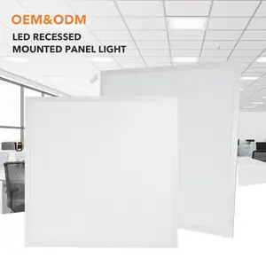 中国工厂制造商室内天花板照明客厅嵌入式方形发光二极管超薄面板灯