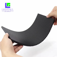 Écran LED flexible et souple pour intérieur, panneau LED incurvé P2.5, 320x160mm, écran LED couleur pleine, module de colonne cylindrique