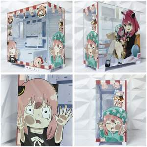 Boîtier d'ordinateur ATX/M-ATX de type <span class=keywords><strong>tour</strong></span> moyenne, design de dessin animé personnalisé, haute qualité, alimentation <span class=keywords><strong>mont</strong></span>ée au bas pour le jeu - Product Image 5