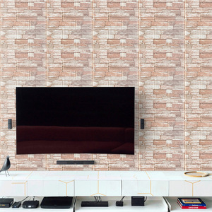 Autocollants muraux 3D modernes en briques, étanches, auto-adhésifs, anti-collision, en matériau XPE souple, format 35x38, <span class=keywords><strong>pour</strong></span> salon, transfrontaliers - Product Image 4