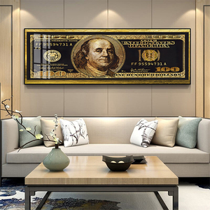 Modern Money Art Dollar Canvas Painting banconota <span class=keywords><strong>Poster</strong></span> Picture Inspirational Style Wall Art <span class=keywords><strong>per</strong></span> <span class=keywords><strong>ufficio</strong></span> e casa - Product Image 5
