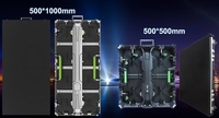 Mur vidéo led incurvé d'intérieur p3.91 pour événement sur scène p3.91 p4.81HD écran led