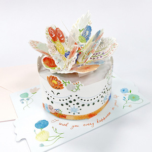 2025 nouvelles cartes de voeux de gâteau sucré 3D Pop up cartes de voeux d'<span class=keywords><strong>anniversaire</strong></span> avec enveloppes pour enfants femmes amis - Product Image 6