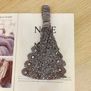 <span class=keywords><strong>Bandeau</strong></span> Élastique Tendance pour Femmes avec Perles, Strass et Maille, Accessoire <span class=keywords><strong>Cheveux</strong></span> - Product Image 4