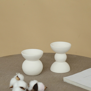 Stoples lilin Mini 2 Oz 50ml kecil merah muda kecil keramik kecil stoples lilin vas mewah - Product Image 6