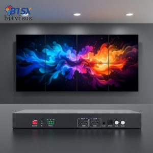 Contrôleur <span class=keywords><strong>multi</strong></span>-affichage 4K60, 9 sorties <span class=keywords><strong>HDMI</strong></span>, entrée <span class=keywords><strong>4K</strong></span>, gestion EDID, sans déchirure, sortie 2K, télécommande, processeur mural - Product Image 1