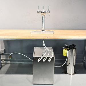 Machine à <span class=keywords><strong>eau</strong></span> étincelante de comptoir avec 3 robinets et plateau d'égouttage en acier inoxydable pour distribuer de l'<span class=keywords><strong>eau</strong></span> <span class=keywords><strong>gazeuse</strong></span> - Product Image 2