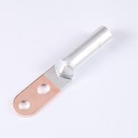 Connecteur de borne bimétallique cuivre-aluminium DTL, cosses de câble à double trou, cosses de transition soudées par friction, cosses à sertir, homologuées 1000V