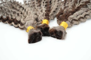 Cabello Humano Crudo Camboyano a Granel para Trenzas Boho Onduladas Profundas, 100g, Cabello Rizado Ondulado sin Trama para Trenzas sin Nudos - Product Image 4