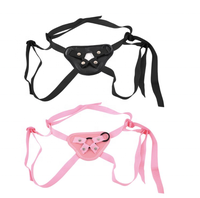 Accessoire de jouet pour lesbiennes : Godemiché strap-on avec ceinture en cuir pour équipement de bondage