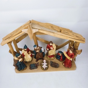 Novedad, Exhibidores Navideños al por Mayor, Juego de Natividad, Figura Navideña de Poliresina - Product Image 6