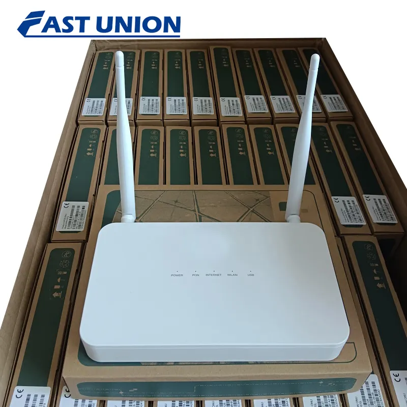 Распродажа F670L V7.1 ONU двухдиапазонный FTTH ONT 4GE + 1 горшки + 2,4G WIFI + 5G WIFI + 1USB с Wi-Fi и английской прошивкой