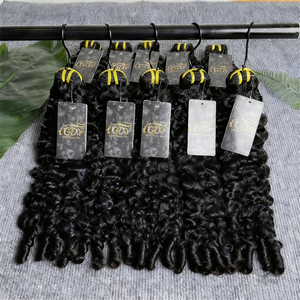 <span class=keywords><strong>Cheveux</strong></span> humains vierges vietnamiens bruts 100 % naturels, boucles spirales, mèches bouclées birmanes, <span class=keywords><strong>cheveux</strong></span> humains de l'usine du Vietnam - Vente chaude - Product Image 1