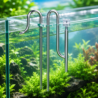 Tuyau d'entrée et d'égouttement pour aquarium Ada Style 16/22M en acier inoxydable écologique avec filtration pour bureau et salon