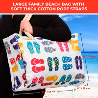 Grand sac de plage en toile, sacs de plage imperméables, résistants au sable, sac de piscine, sac de voyage
