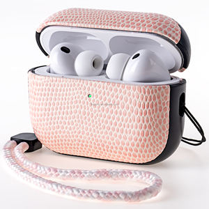 Funda Protectora Suave con Diseño de Lagarto para Auriculares Inalámbricos <span class=keywords><strong>Bluetooth</strong></span> <span class=keywords><strong>AirPods</strong></span> Pro 3 - Product Image 1