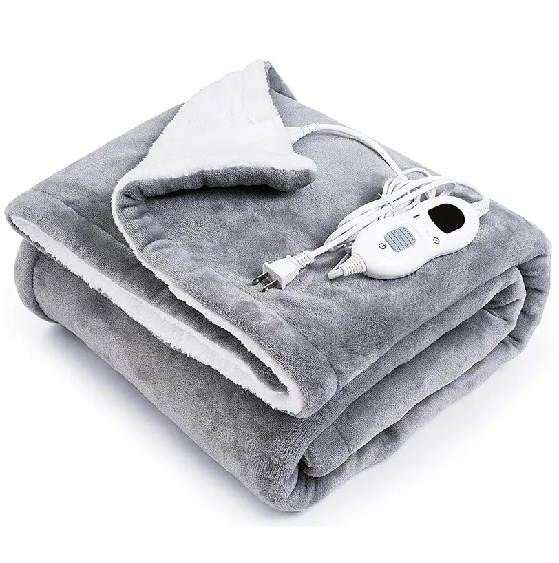 Zjfit ผ้าห่มอุ่นไฟฟ้าซักได้ผ้าห่มอุ่นซักได้ผ้าพลัฌนุ่มซักได้ผ้าห่มอุ่น