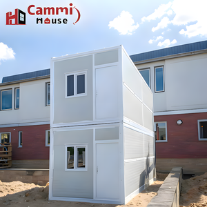 Cammi House Casa X Bureau en conteneur pliant à 2 étages Petites maisons préfabriquées pour chambre à coucher Appartement Ateliers modulaires pliables pour camp - Product Image 1