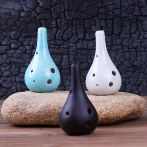 Ocarina de Cerámica de 6 Orificios en Do Alto, Instrumento Musical de Viento Nacional Chino, para Principiantes, Suministro de Fábrica - Product Image 2