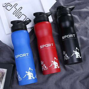 Bouteille d'eau sport élégante et portable en acier inoxydable isolée sous vide, gourde créative décontractée pour vélo, tasse d'eau d'extérieur anti-fuite - Product Image 3