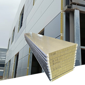 Steinwolle und Polyurethan Eps Schaum Feuerfeste Wasser beständigkeit <span class=keywords><strong>Solar</strong></span> panel Sandwich platten für Wand und Dach - Product Image 2