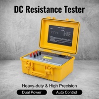 Alat Uji Resistansi DC Transformer, Instrumen Uji Resistansi Gulungan Portabel dengan Baterai Lithium Terpasang