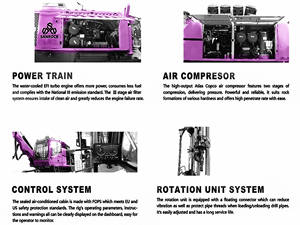 Foreuse de forage de trous de mine à percussion pour roche dure, machine de forage DTH, foreuse portable - Product Image 5