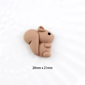 Cabujones de resina con reverso plano y diseño de flores de animales pequeños bonitos para niños, broche de pinza para el pelo, adornos artesanales de resina para uso de recuerdo de niños - Product Image 6