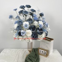 DKB Factory Hoogwaardige Realistische Zijden Kunstbloemen Blauwe Bloembol Tafeldecoratie voor Bruiloften