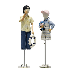 Manichini per Bambini e Bambine, Espositori a Mezza Figura per Vetrine di Negozi di Abbigliamento - Product Image 1