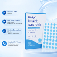 Patchs autocollants anti-acné 48 étoiles les plus vendus pour couvrir les boutons et les marques d'acné sur le visage, portables pour le voyage