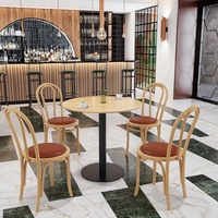 Ensemble de meubles de restaurant personnalisés : table de café, chaise de salle à manger, banquette de restaurant, tabourets de bar, chaise de restaurant au design moderne, mobilier durable