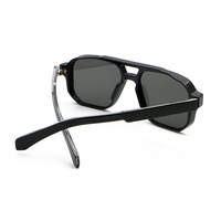 Offre Spéciale Lunettes de soleil carrées à double pont en PC Lunettes de soleil multicolores pour usage quotidien Stock prêt à l'emploi