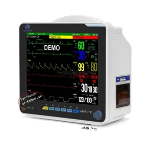 LANNX uMR P11 Latest Designs Touch Screen 6 Multiparameter Human animal use Patient Monitor Medical pet Vital Signs Monitoring