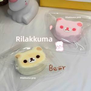 Jouet <span class=keywords><strong>pour</strong></span> jeunes en silicone de qualité alimentaire, style Xiaohongshu, tête d'ours à presser, sensation de boue crémeuse, rebond lent, design attrayant - Product Image 2