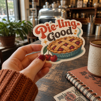Autocollant imperméable Yingao, autocollant en vinyle découpé sur mesure, qualité professionnelle, ambiance de dessert sucré pour la décoration de pâtisserie et de boulangerie