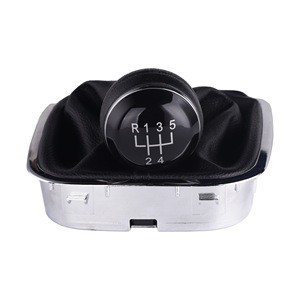 Volkswagen Polo Manual Transmission Gear <b>Shift</b> <b>Knob</b> Black Leather 5 Speed 6 Speed Classic Style - Product Image 4