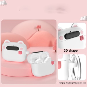 La más nueva funda protectora de silicona para auriculares para Apple <span class=keywords><strong>Airpods3</strong></span> macaron color linda carcasa anticaída a prueba de golpes para Airpods2pro - Product Image 2