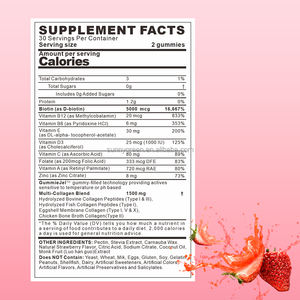 Gomitas de colágeno y biotina a precio al por mayor, gomitas de colágeno marino, gomitas de colágeno de biotina extra fuerte - Product Image 2