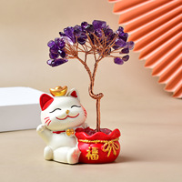 Service OEM/ODM, arbre en cristal artisanal multicolore de luxe, unique, en vente