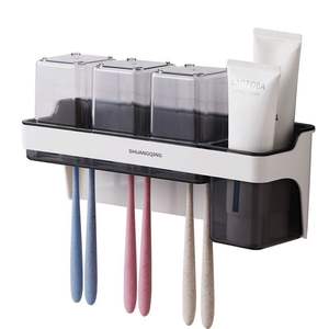 Support mural drainable pour brosses à dents, sans perçage, adhésif, étanche, pour salle de bain, rangement de dentifrice - Product Image 6