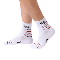 DESIGN GRATUIT & MOCK-UP Chaussettes de sport de plein air respirantes à séchage rapide Chaussettes de course avec logo personnalisé Chaussettes de basket-ball athlétiques personnalisées