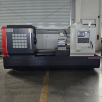 Tour CNC horizontal à un seul brocheur CK6180-1500, capacité moyenne, portée de coupe 800 mm, 11 kW, pour le tournage des métaux