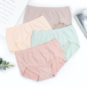 ナイロン製のしっかりとした保湿性と通気性のあるシームレスな女性用ニットミッドウエストパンティー - Product Image 3