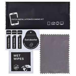Kit di Pulizia per Telefono Personalizzato con Panno in Microfibra per Pulizia a Secco e Umido e Protezione Schermo in Vetro Temperato OSP 15 a - Product Image 5