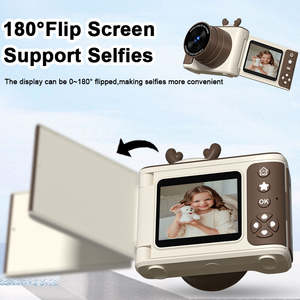 Cámara de Video MOS 1080P para Niños de 7 a 12 Años, Pantalla Selfie Abatible de 2.4'', MicroSD, 48MP, Zoom >40x, Luz LED Estéreo, 600mAh S6 - Product Image 3