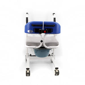 Vehículo de transferencia de silla de ruedas, asiento de cuidado para discapacitados, transportador portátil ajustable para pacientes, silla de enfermería, silla de ruedas elevadora con inodoro - Product Image 5