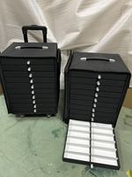 Valise de présentation de lunettes à chariot; Armoire de rangement pour lunettes de soleil EVA; Rangement pour présentoirs à lunettes