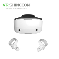 Casque VR Tout-en-un avec Manette 6 DoF, Jeux Interactifs 3D VR, Batterie 4500 mAh, Prise en Charge 5G et Écran 4K